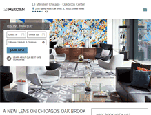 Tablet Screenshot of lemeridienoakbrook.com